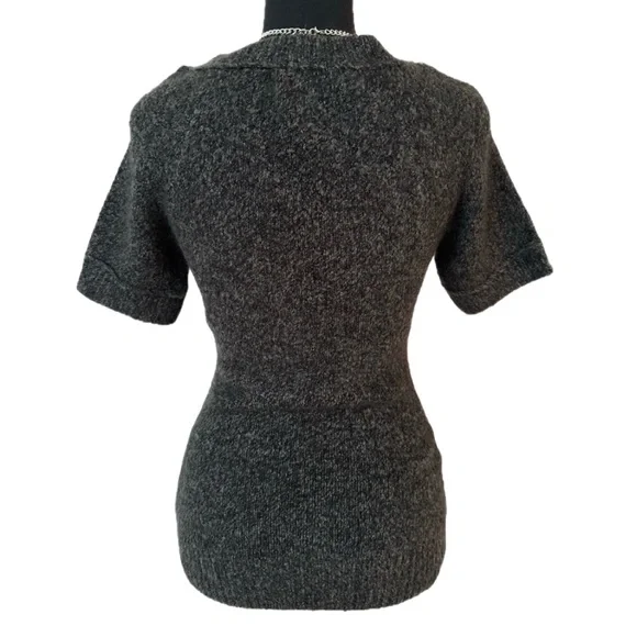 ARIZONA ~ Jean Company Charcoal V-Neck Sweater - Picture 5 of 7